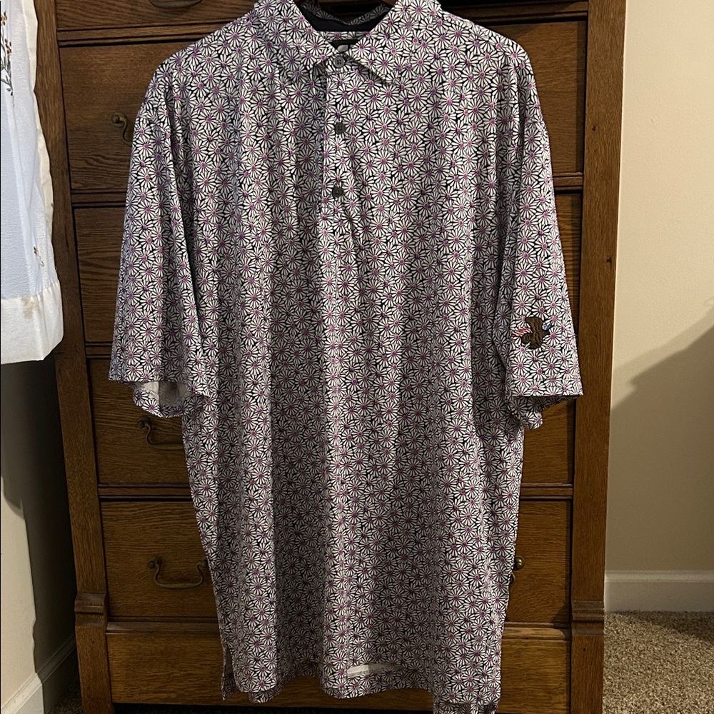 Men's FootJoy Flowered Golf Shirt